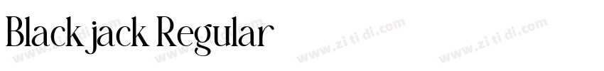 Blackjack Regular字体转换